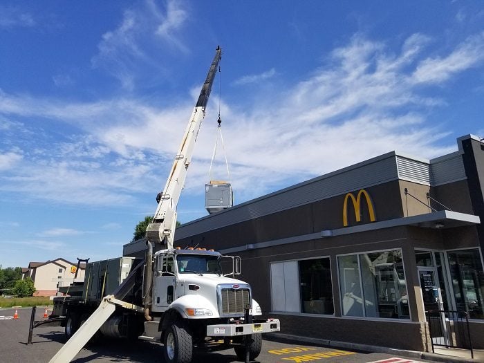 Restaurant equipment hoisting